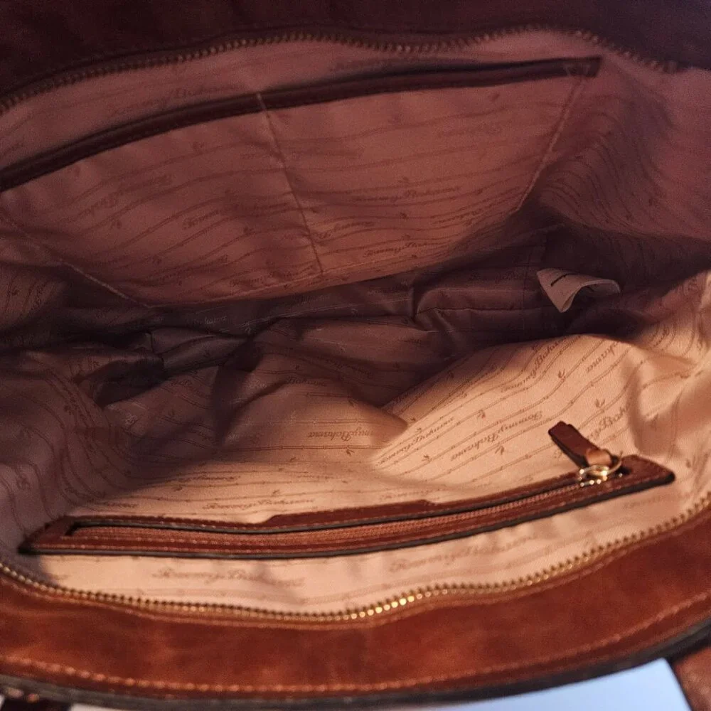 Tommy Bahama Brown Leather Shoulder Bag - Picture 7 of 14